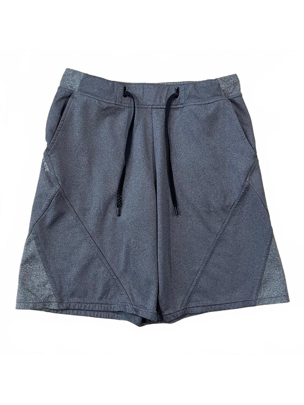 Hylete Mens Gray Sweat Athletic Gym Shorts 9” Size Medium